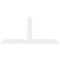 Ekena Millwork Portland Architectural Grade PVC Gable Bracket, 84"W x 38 1/2"H x 2"D x 6"F, 11/12 Pitch GBP084X39X0206POR00 - alternate 2